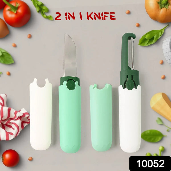 2 - in - 1 Multifunctional Knife & Sawtooth Peeler for Fruits and Vegetables - Justgrabit Inc.