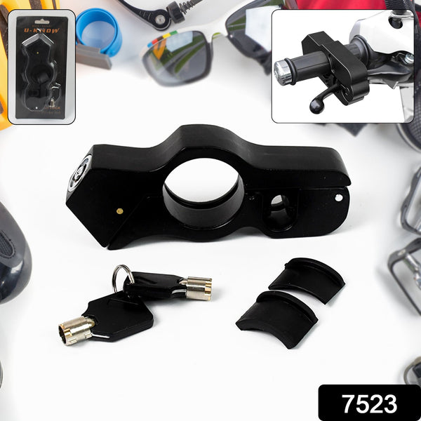 Motorcycle Grip Lock Universal Motorcycle Handlebar Throttle Grip Security Lock - justgrabit.in | Just Grab It
