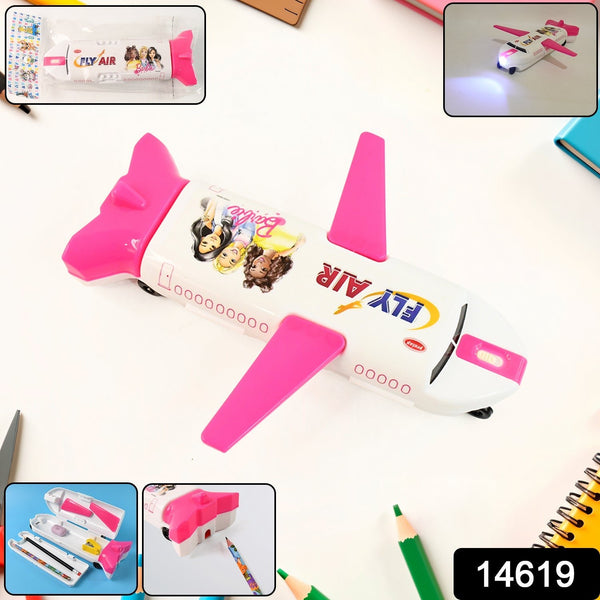 Multi - Functional Airplane - Shaped Compass Box with LED Light and Built - in Sharpener - justgrabit.in | Just Grab It