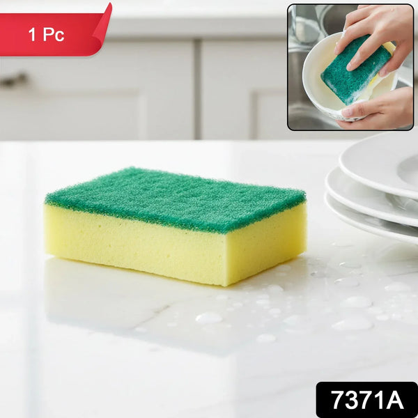 2 - in - 1 Multi - Purpose Scrub Sponge – Wear Resistant Dish & Furniture Cleaner (1 Pc) - justgrabit.in | Just Grab It