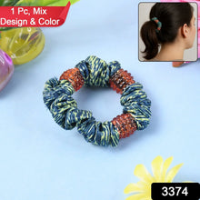 Small Hair Rubber Bands (Pack of 1 / Multicolour / Design), Hair accessories - justgrabit.in | Just Grab It