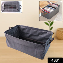 Foldable Cloth Storage Organizer Bag With Handles (Approx 46x27Cm\1Pc) - Justgrabit Inc.