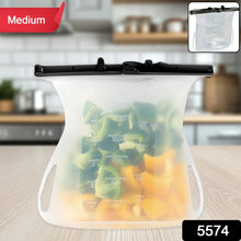 Reusable Silicone Food Bag – Leakproof, Flat Bottom, BPA - Free, Microwave & Dishwasher Safe - justgrabit.in | Just Grab It