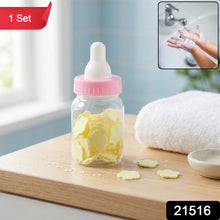 Portable Baby Bottle Shape Hand Wash Soap Paper Sheets Set (1 Set) - justgrabit.in | Just Grab It