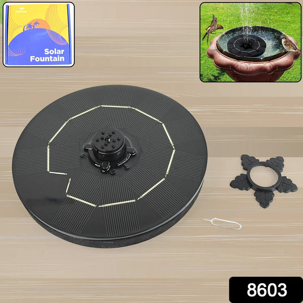 Fast Fountain by Pocket Hose - Solar - Powered - Instantly Adds a Water Feature Virtually Anywhere - 5 Spray Modes - No Installation or Batteries Required - Great for Bird Baths, Pools, Pond & More (1 Pc) - Justgrabit Inc.