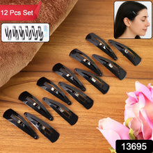 Metal Tik Tak Hair Clips (12 Pcs Set), Hair accessories - justgrabit.in | Just Grab It