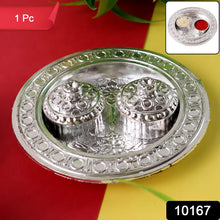 Round Shape Special Puja Thali, Kumkum Thali Holder (1 Pc / Small) - justgrabit.in | Just Grab It