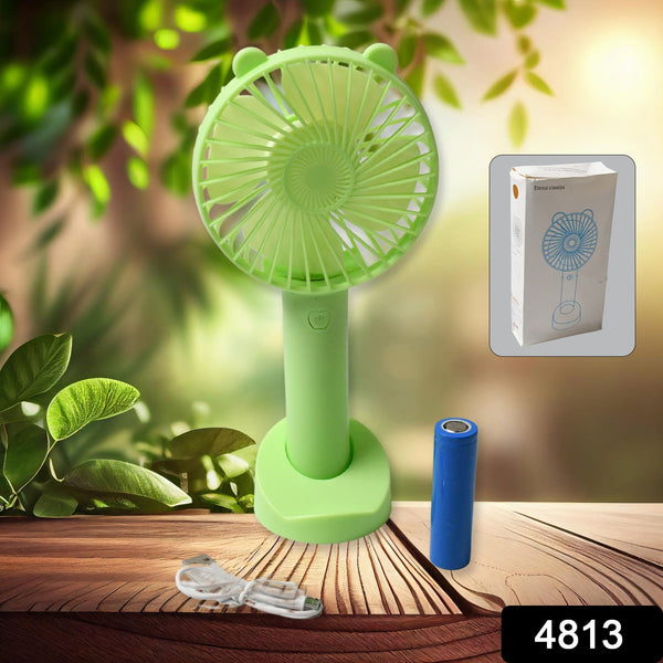 Portable Classic Hand Fan 3 - Speed Table Fan for Office School Home Use - justgrabit.in | Just Grab It
