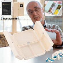 Magnetic Pill Organizer, 7 Compartments Portable Pill Case (1 Pc) - justgrabit.in | Just Grab It