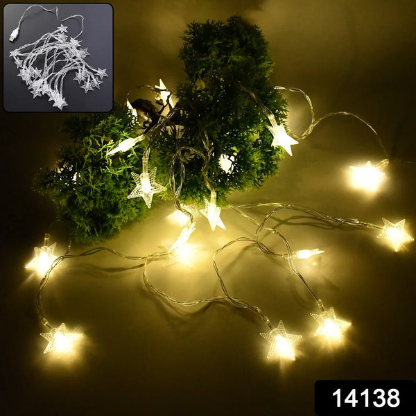 USB Powered 20 LED Decorative Star String Fairy Lights - Justgrabit Inc.