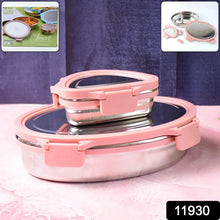Ganesh Classy 2 - Piece Stainless Steel Lunch Box Set - Justgrabit Inc.