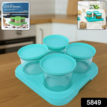 Airtight Container Jar 4 Pc Set With Stylish Tray for Kitchen Unbreakable Jar Set for Multipurpose Storage ( Mukhwas Dani ) - justgrabit.in | Just Grab It