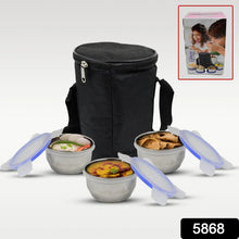 Stainless Steel Lunch Box - Multi - Compartment Airtight Container for Office, School & Travel - justgrabit.in | Just Grab It