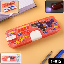 Plastic Pencil Box with LED Light & Cartoon Print (1 Pc) - justgrabit.in | Just Grab It