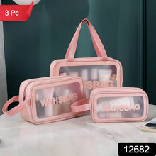 Cosmetic Pouch, Make up Bag for Home & Travel,Accessories Set of 3 - justgrabit.in | Just Grab It