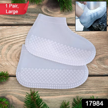 Non - Slip Silicone Rain Reusable Anti skid Waterproof Fordable Boot Shoe Cover (Large Size / 1 Pair / Mix Color) - Justgrabit Inc.