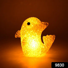 Dolphin Shape Crystal LED Night Light Lamp – Cute Glowing Animal Decorative Light (1 Pc) - Justgrabit Inc.