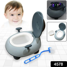 BABY PORTABLE LIGHTING & MUSIC TOILET, BABY POTTY TRAINING SEAT BABY POTTY CHAIR FOR TODDLER BOYS GIRLS POTTY SEAT FOR 1+ YEAR CHILD - justgrabit.in | Just Grab It