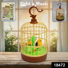 Sound - Activated Chirping Bird Toy in Hanging Cage (1 Pc / Battery Operated) - justgrabit.in | Just Grab It