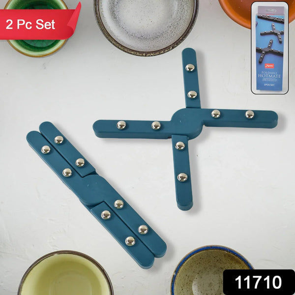 Apex Foldable Hot mate Set – 2 Pcs, Folding Pan Stand for Hot Pots - Justgrabit Inc.