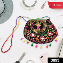 9 inch Handcrafted Cotton Embroidered Shoulder Bag for Girls & women (1 Pc) - justgrabit.in | Just Grab It