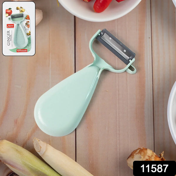 Apex Multipurpose Ginger Peeler with Stainless Steel Dual Blade - Justgrabit Inc.