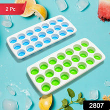 21 Cavity Up Ice Cube Trays - Easy Release, Flexible Silicone Bottom - Stackable, BPA Free, Food Grade - for Convenient Freezer Ice Making (2 Pc Set) - Justgrabit Inc.