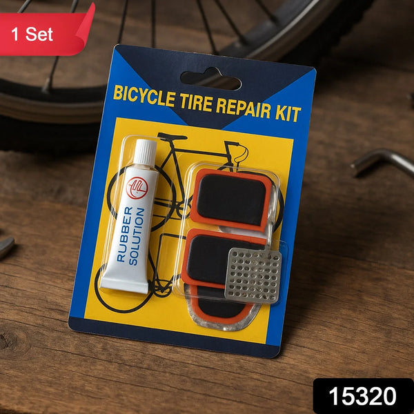 Bicycle Tire Repair Kit Puncture Repair Set with Adhesive Portable Tools (Mix Design / 1 Set) - Justgrabit Inc.