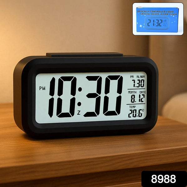 Digital LCD Alarm Clock with Backlight (1 Pc) - Justgrabit Inc.