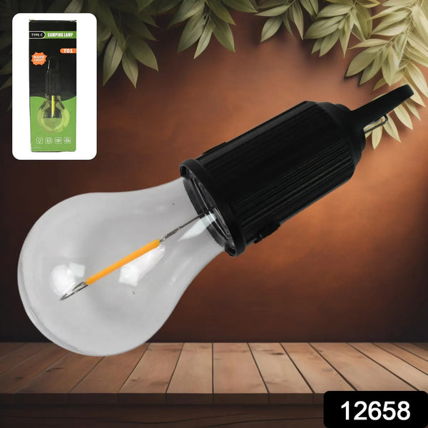 Rechargeable LED Camping Lantern – 3 Modes, Portable with Clip Hook (1 Pc) - Justgrabit Inc.