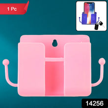1 Pc Blue Wall mount Mobile Stand With Hook - justgrabit.in | Just Grab It