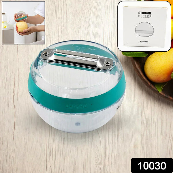 Multifunctional Round Peeler with Removable Storage – Washable Vegetable & Fruit Peeler for Kitchen (1 Pc / Mix Color) - Justgrabit Inc.