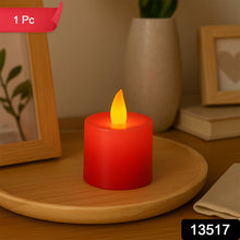 Electrical Candles Diya LED Tea Light, Diwali(1 Pc / Red) - justgrabit.in | Just Grab It