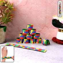 Colorful Snap Slap Bracelet Toy (12 Pc Set ) - justgrabit.in | Just Grab It