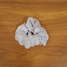 Dual - Tone Satin & Mesh Fabric Hair Scrunchie (1 Pc) - justgrabit.in | Just Grab It