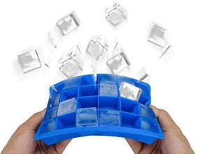 Silicone Ice Cube Trays 24 Cavity Per Ice Tray [Multicolour] - Justgrabit Inc.