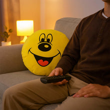 Cute Round Smiley Face Soft Pillow Cushion (30 x 30 Cm / 1 Pc) - justgrabit.in | Just Grab It
