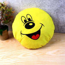 Cute Round Smiley Face Soft Pillow Cushion (30 x 30 Cm / 1 Pc) - justgrabit.in | Just Grab It