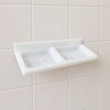Wall Mounted Double Compartment Soap & Sponge Holder (1 Pc) - Justgrabit Inc.