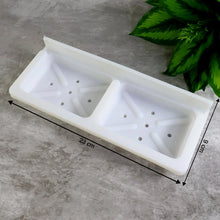 Wall Mounted Double Compartment Soap & Sponge Holder (1 Pc) - Justgrabit Inc.