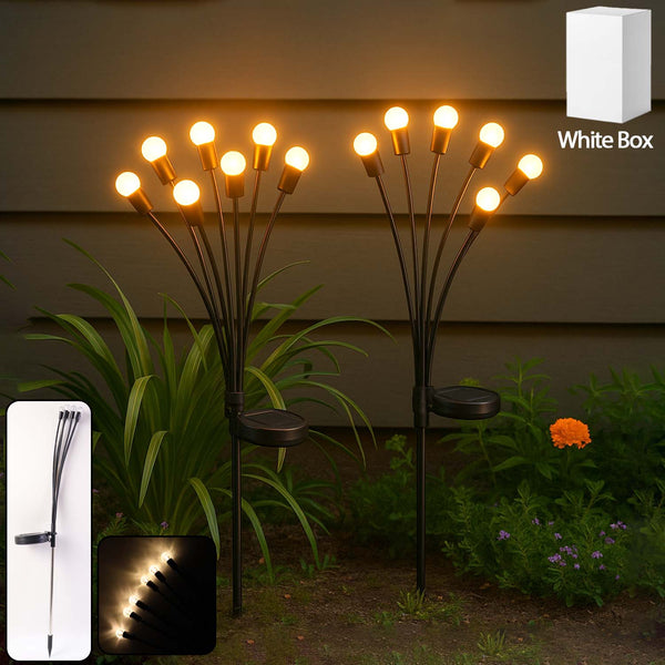 2 Pc Solar LED Garden Stake Firework Lights - justgrabit.in | Just Grab It