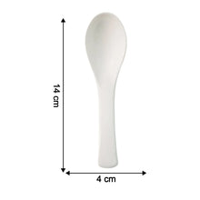 Plastic Soup Spoon – Deep Bowl (1 Pc / White) - justgrabit.in | Just Grab It