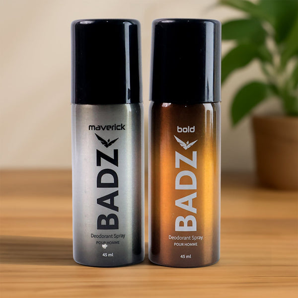 BADZ Premium Deodorant Body Spray for Men (1 Pc / Mixed Fragrance / 45 ML) - justgrabit.in | Just Grab It
