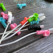 Cable Cord Protector Saver with Suction end (Suction Winder / 4 Pcs Set) - justgrabit.in | Just Grab It