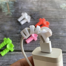 Cable Cord Protector Saver with Suction end (Suction Winder / 4 Pcs Set) - justgrabit.in | Just Grab It