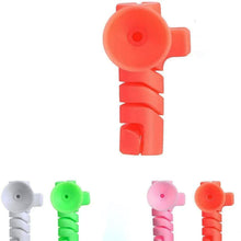 Cable Cord Protector Saver with Suction end (Suction Winder / 4 Pcs Set) - justgrabit.in | Just Grab It