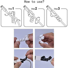 Cable Cord Protector Saver with Suction end (Suction Winder / 4 Pcs Set) - justgrabit.in | Just Grab It