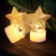 Set of 12 Decorative LED Star Candles - Justgrabit Inc.