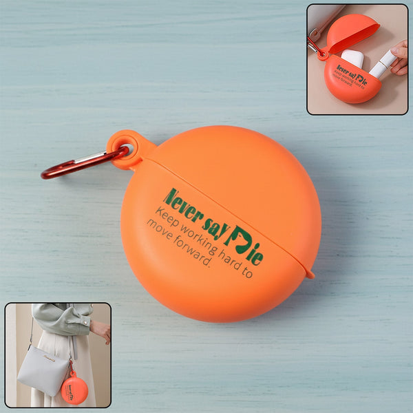 Plastic Round Multi - Purpose Empty Storage Box with Keychain (1 Pc) - justgrabit.in | Just Grab It