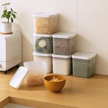 Transparent Square Plastic Food Storage Container Set (6 Pc) - justgrabit.in | Just Grab It